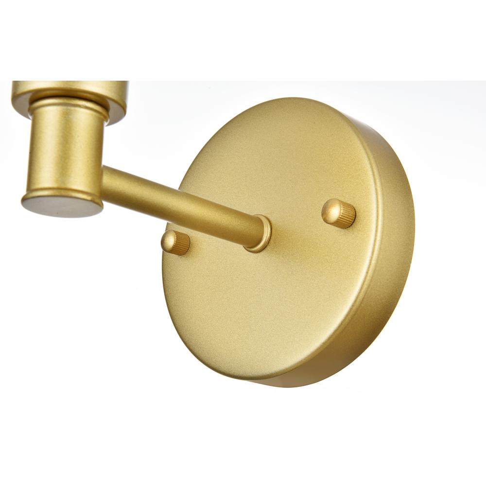 Jaelynn 1 light Brass and Clear Bath Sconce. Picture 5