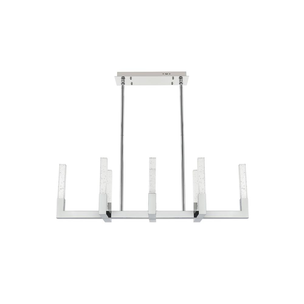 Noemi 42 inch Adjustable LED Pendant in Chrome. Picture 1