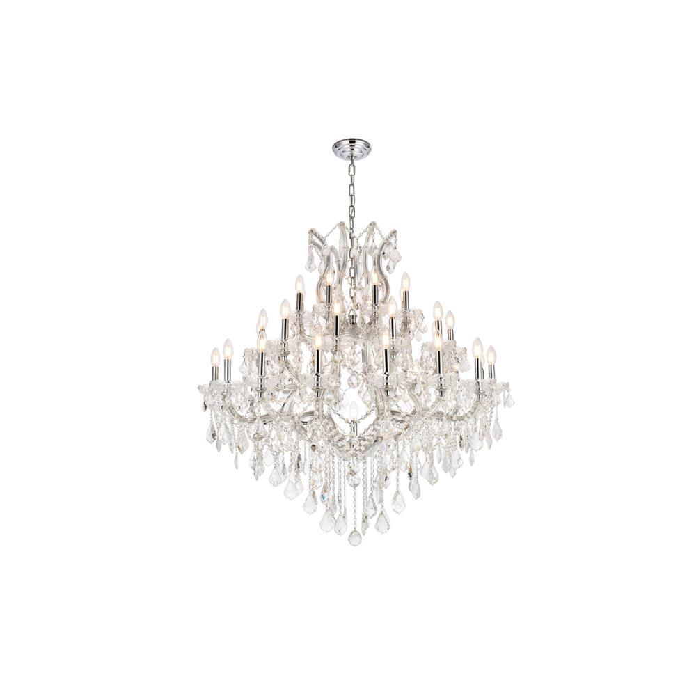 Maria Theresa 37 light Chrome Chandelier Clear Royal Cut Crystal. Picture 1
