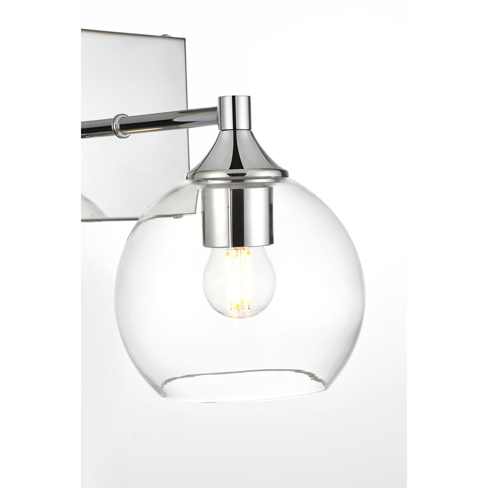 Foster 1 light Chrome and Clear Bath Sconce. Picture 4