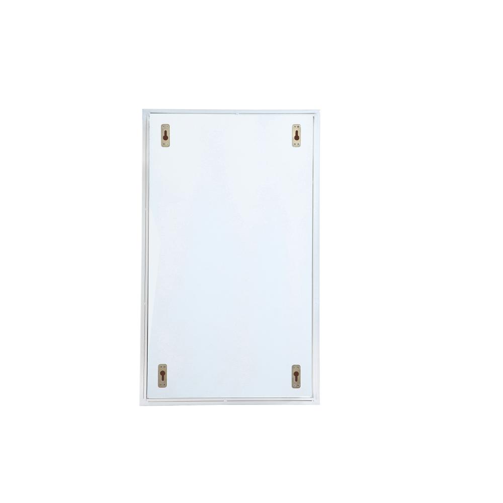 Metal mirror medicine cabinet 17 inch x 28 inch in silver. Picture 7