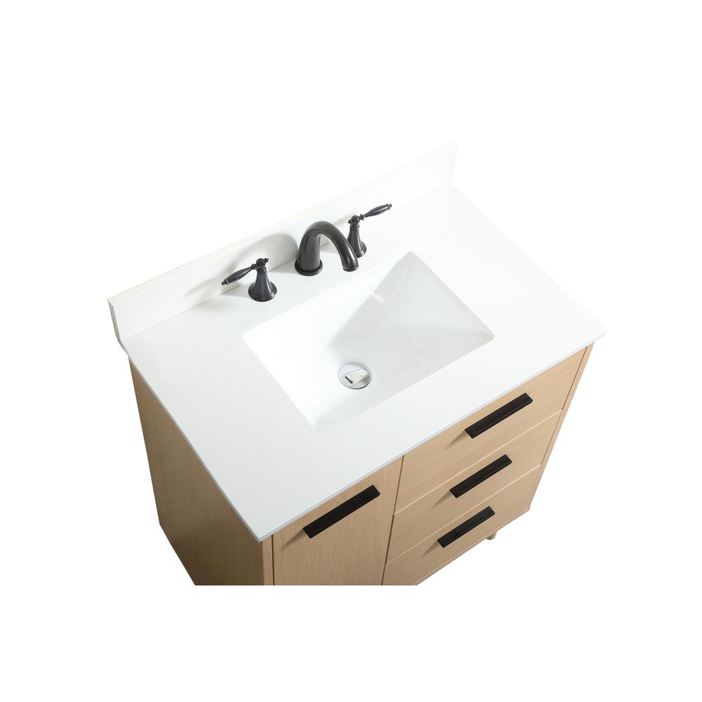 30 inch bathroom vanity in Maple with backsplash. Picture 10