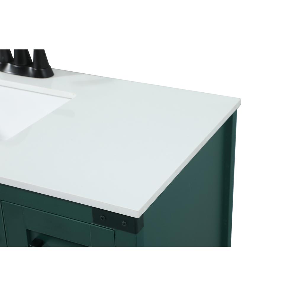 32 inch Single bathroom vanity in green. Picture 11