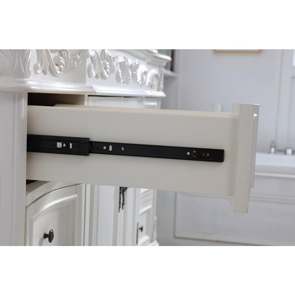 48 inch Single Bathroom vanity in antique white. Picture 7