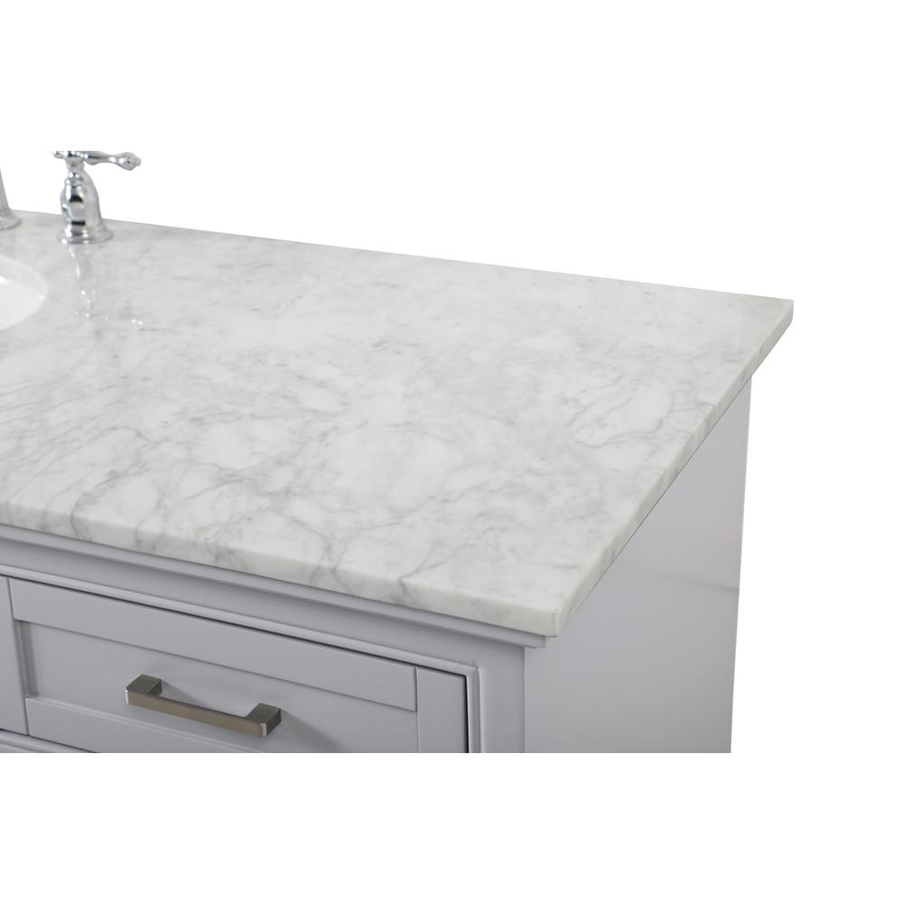 60 inch Single bathroom vanity in grey. Picture 11