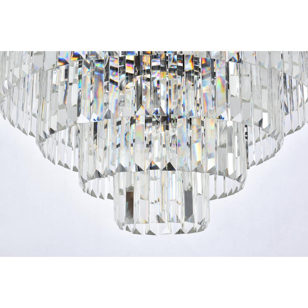 Sydney 33 light Matte Black Chandelier Clear Royal Cut Crystal. Picture 3