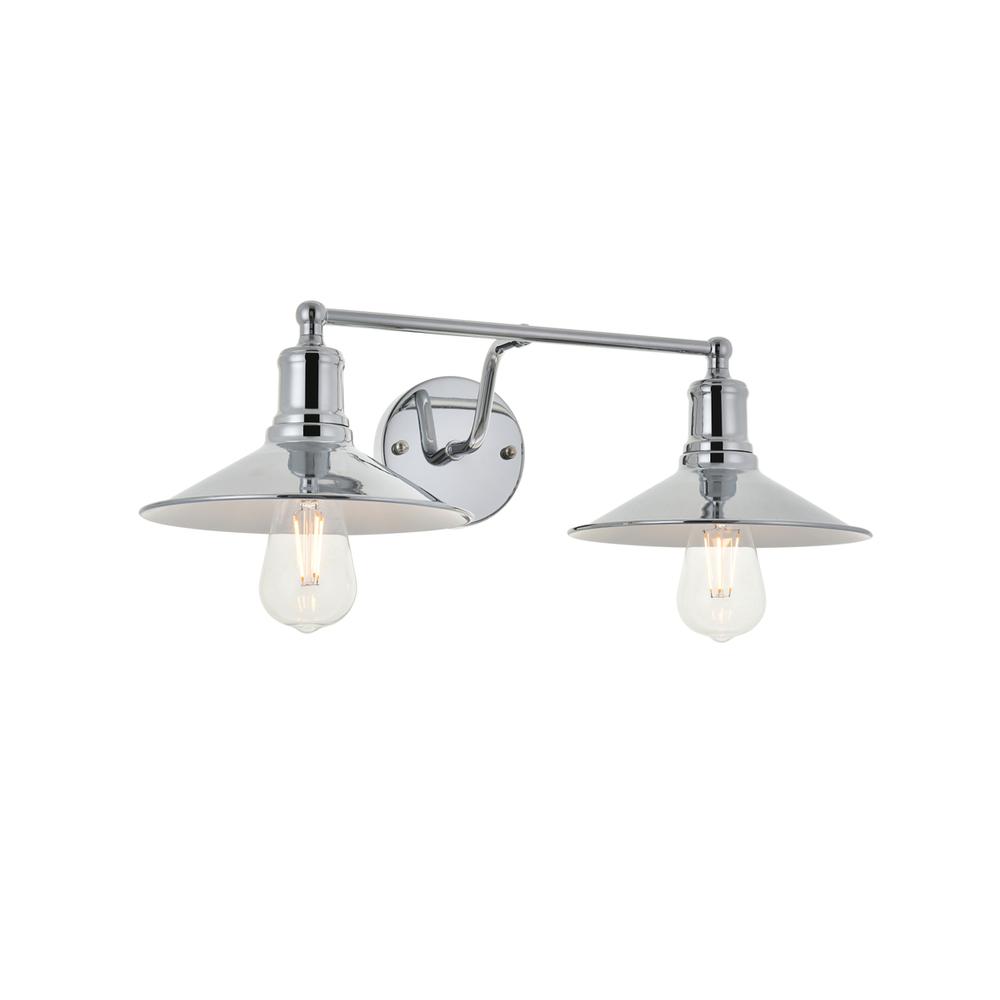 Etude 2 light chrome Wall Sconce. Picture 3