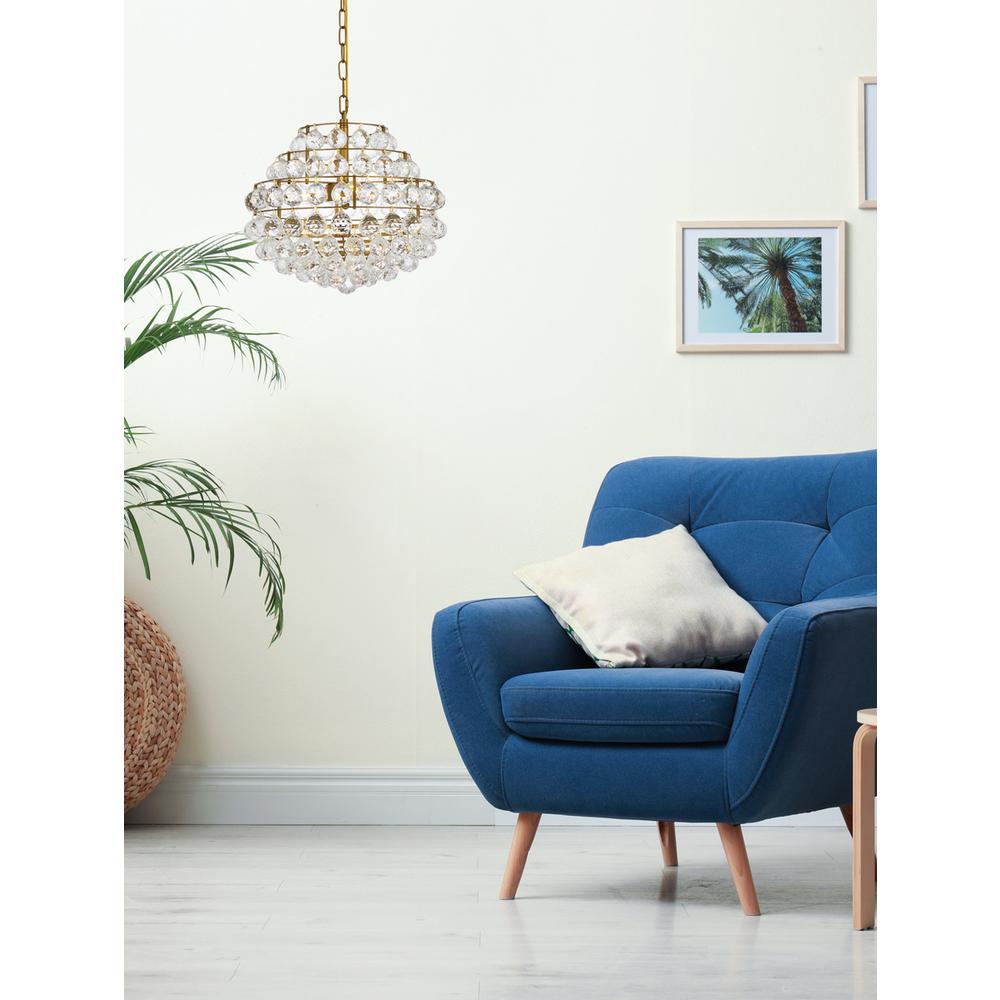 Savannah 16 inch pendant in brass. Picture 8