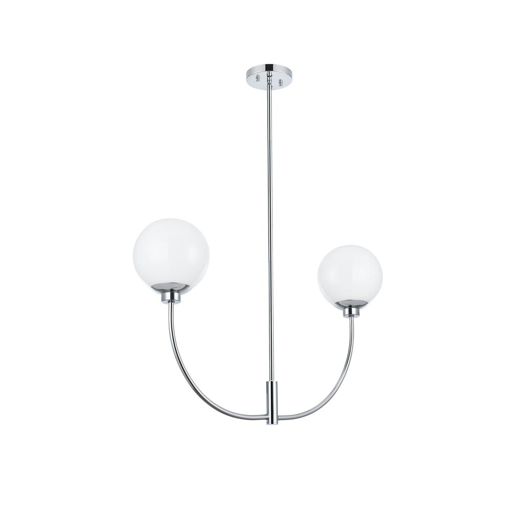 Nyomi 30 inch chandelier in Chrome. Picture 6
