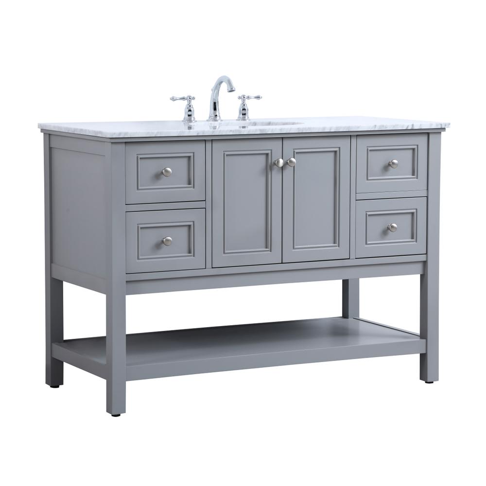 48 in. Single bathroom vanity set in Grey. Picture 12