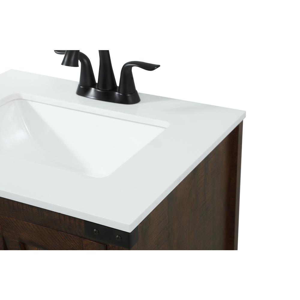 24 inch Single bathroom vanity in expresso. Picture 11