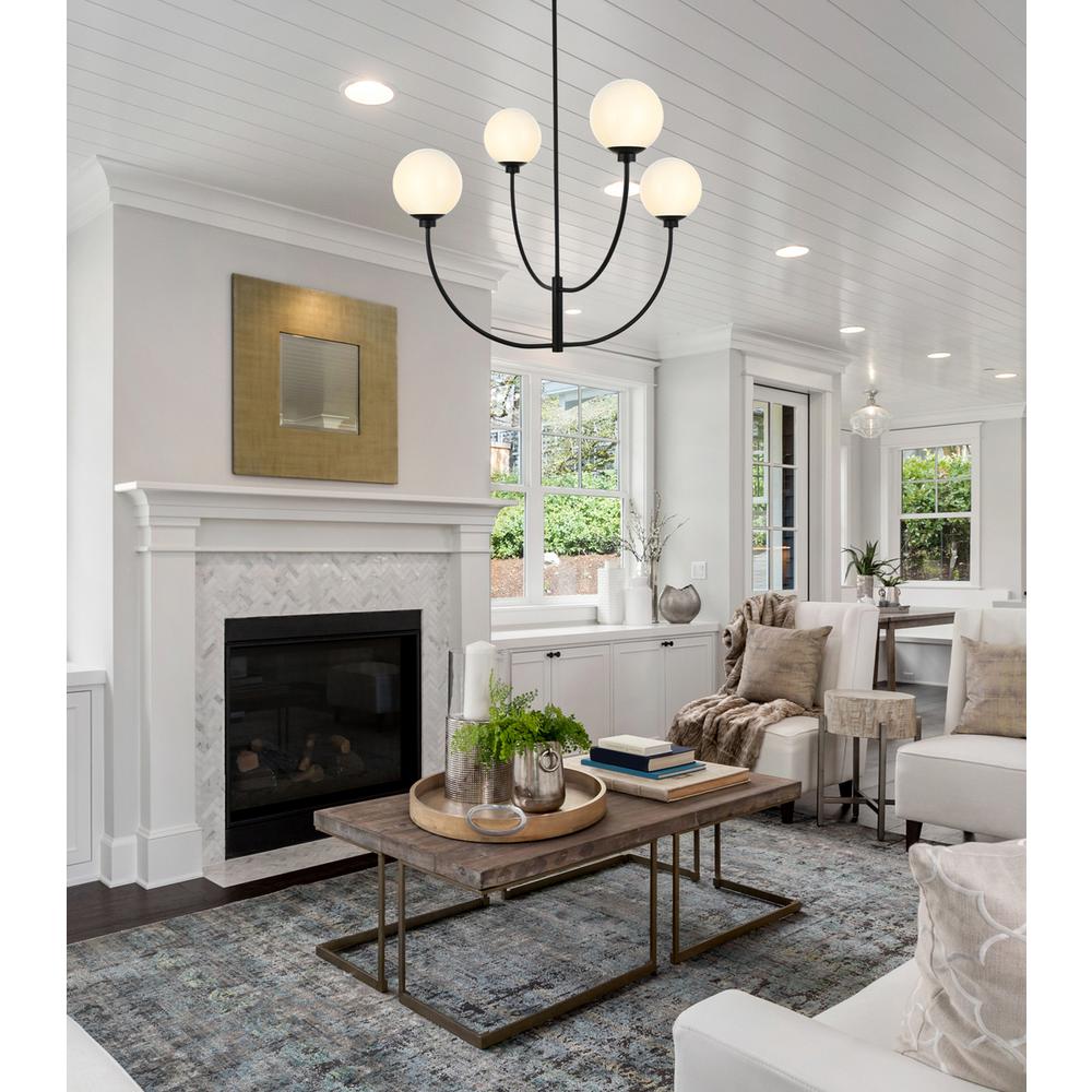 Nyomi 36 inch chandelier in Black. Picture 8