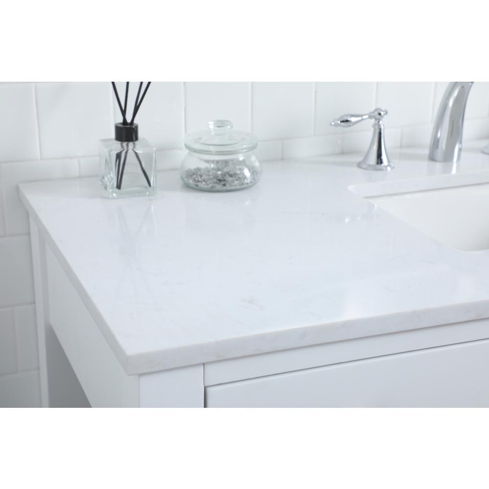 48 Inch ADA Compliant Bathroom Vanity In White. Picture 5