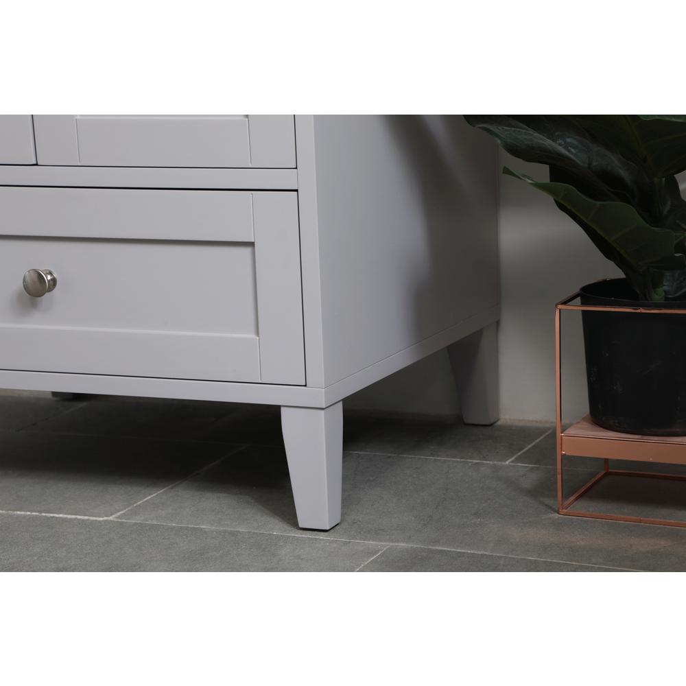24 inch Single Bathroom Vanity in Grey. Picture 5