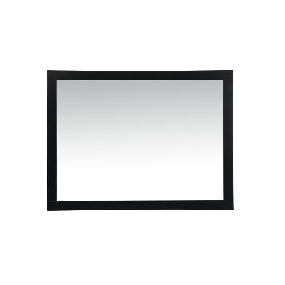 Aqua vanity mirror 48x36 inch in black. Picture 1