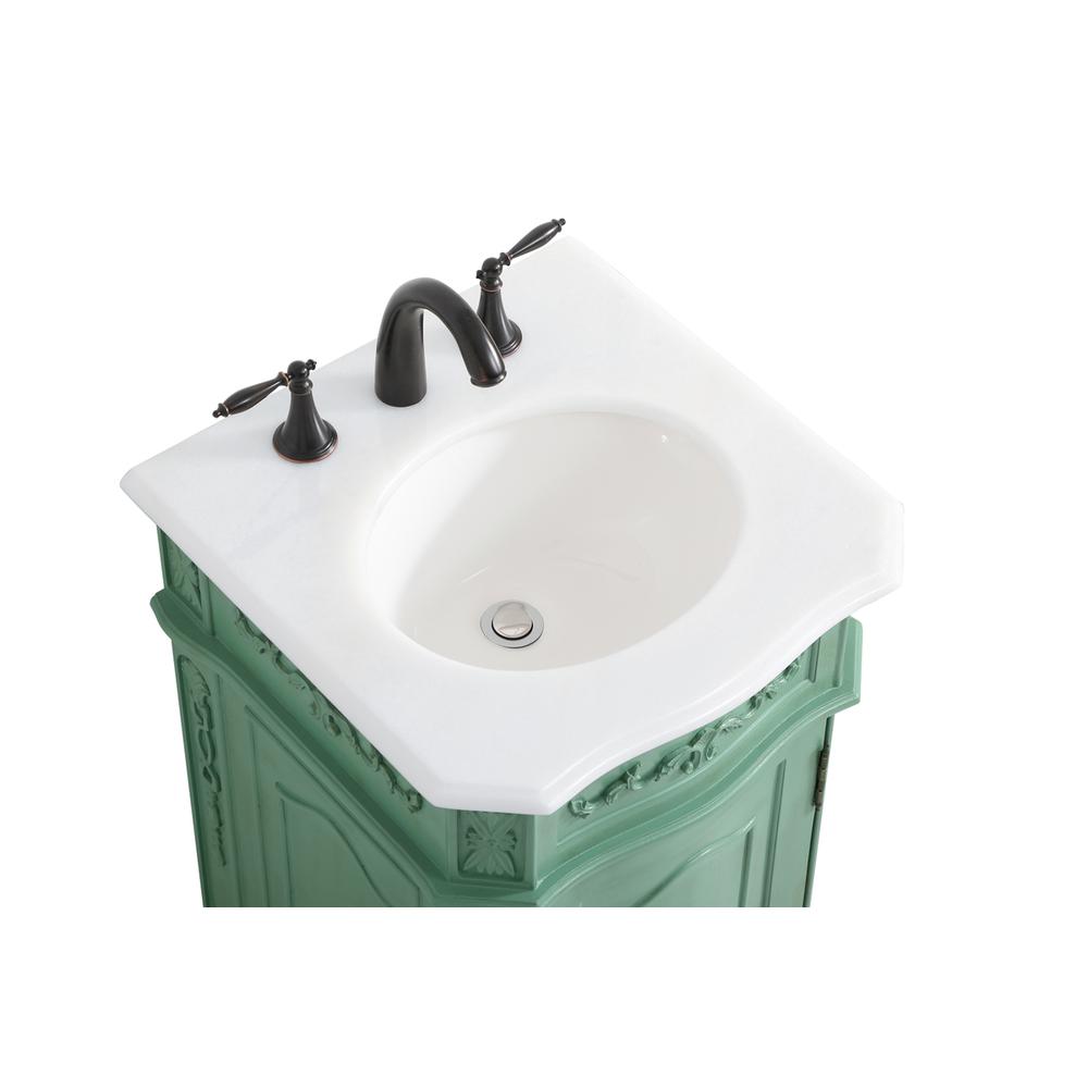 19 inch Single Bathroom vanity in vintage mint. Picture 10