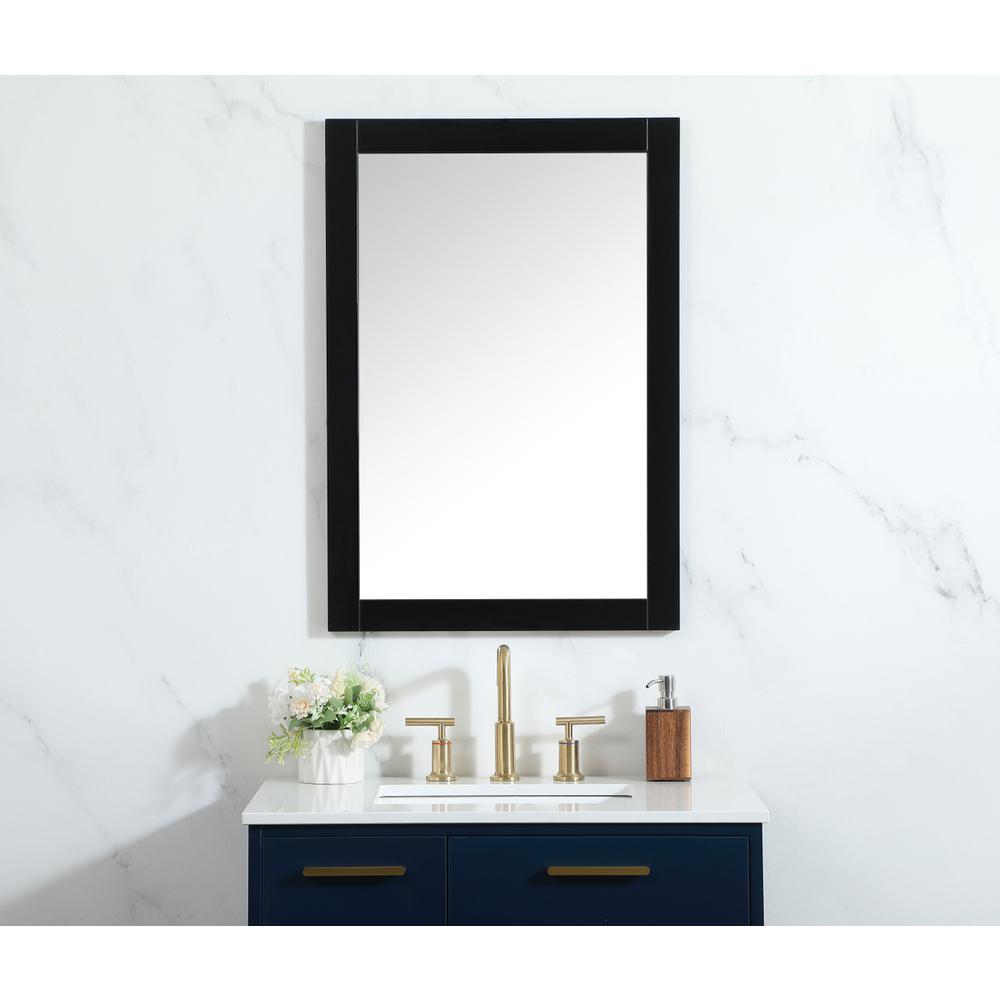 Cole vanity mirror 22 x 32 inch in black. Picture 9