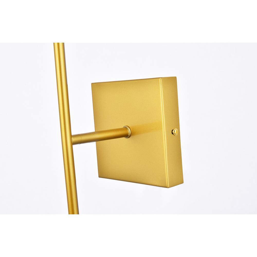 Neri 1 light brass and clear glass wall sconce. Picture 6