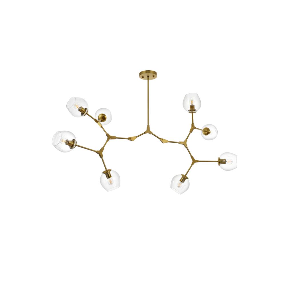 Cavoli 61 inch Chandelier in Brass. Picture 7