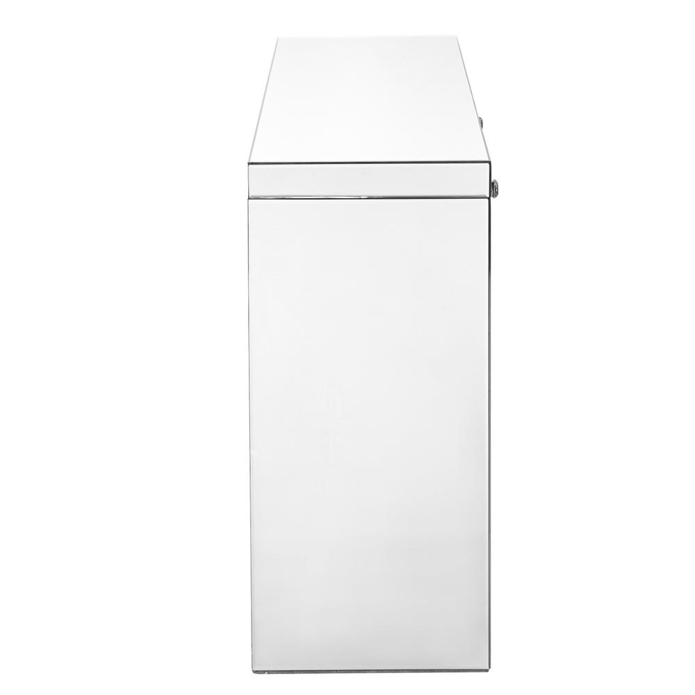 Console Table 39 in x 14 x30 in. in Clear. Picture 7