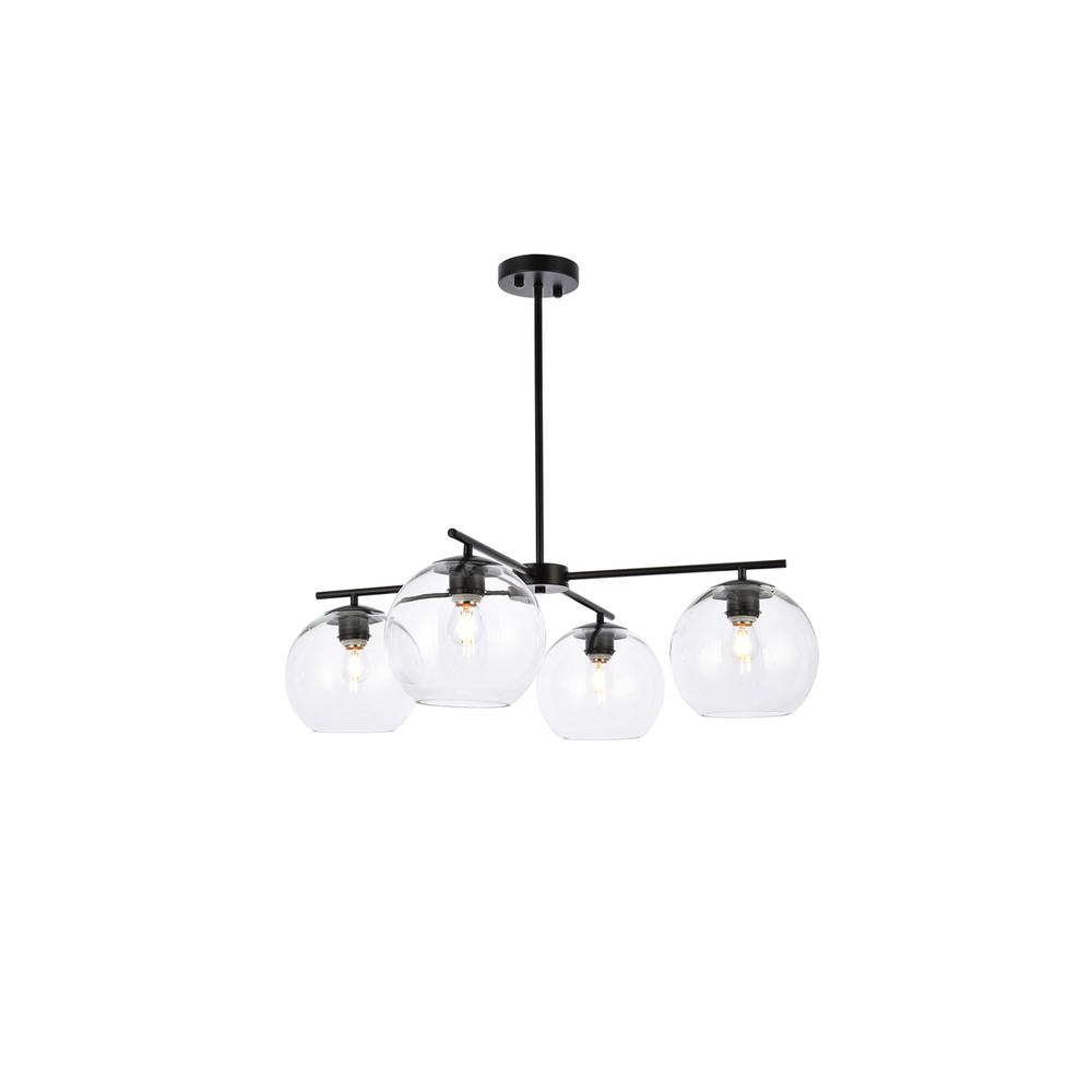 Opus 4 lights black pendant. Picture 1