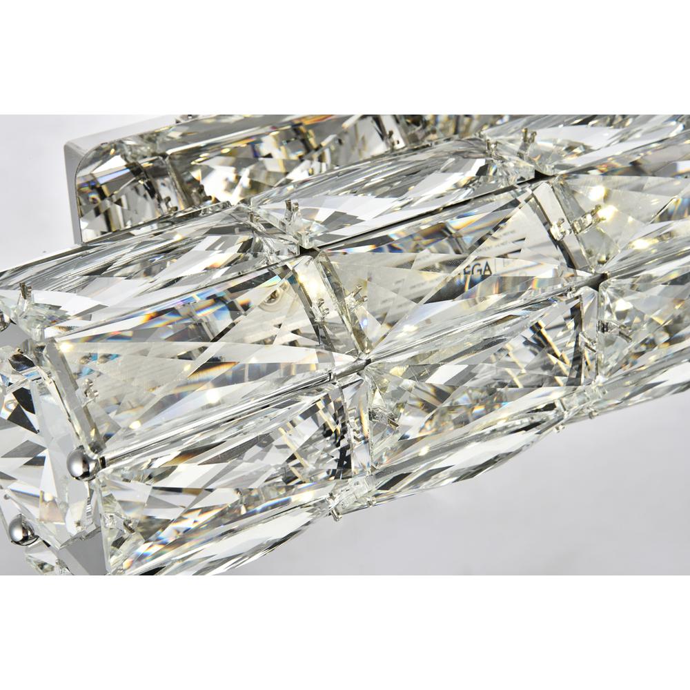 Valetta Integrated Led Chip Light Chrome Wall Sconce Clear Royal Cut Crystal. Picture 4