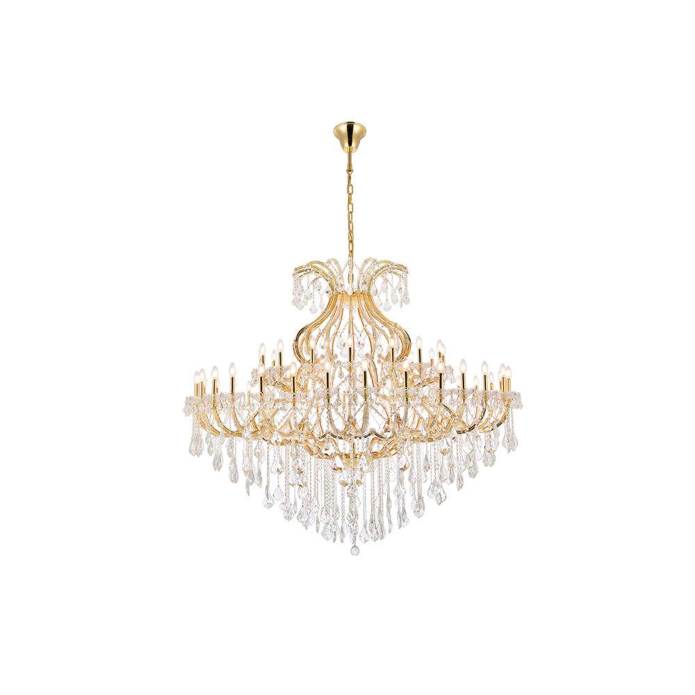 Maria Theresa 49 light Gold Chandelier Clear Royal Cut Crystal. Picture 1