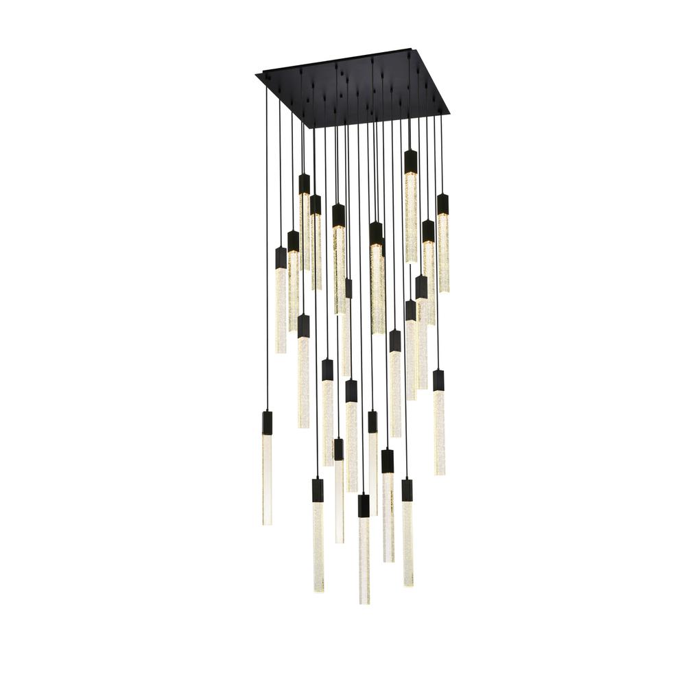 Weston 25 lights pendant in black. Picture 2