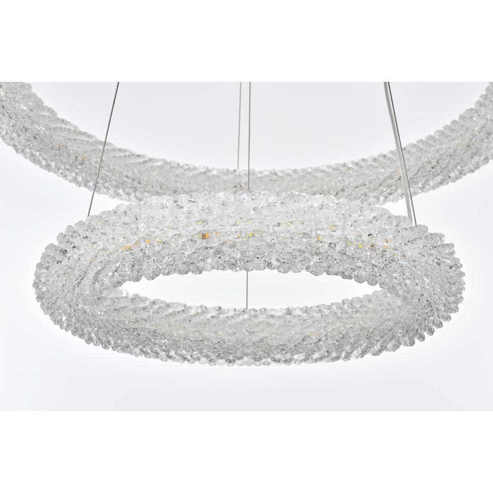 Bowen 24 inch Adjustable LED Chandelier in Satin Gold. Picture 5