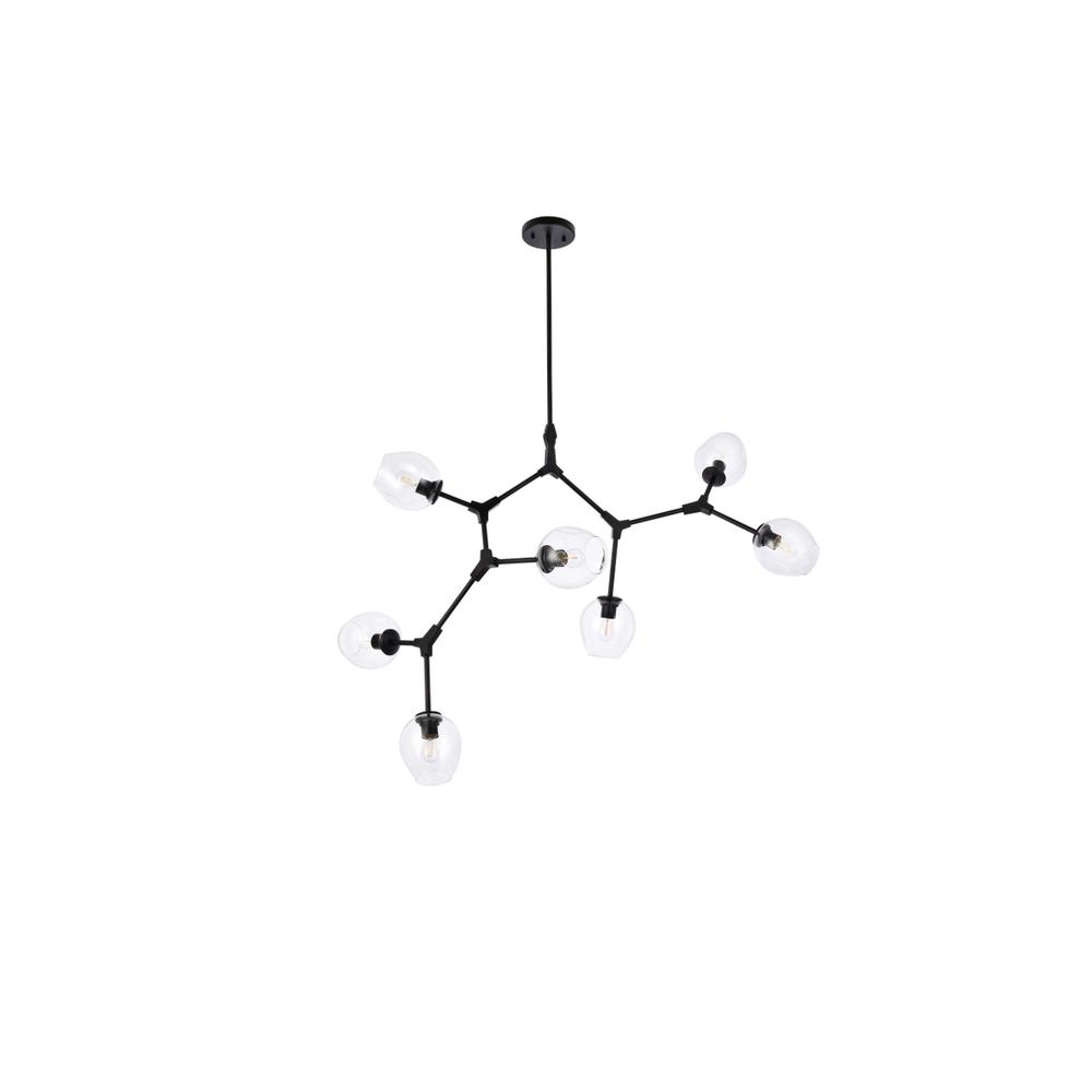 Cavoli 7 lights black chandelier. Picture 6