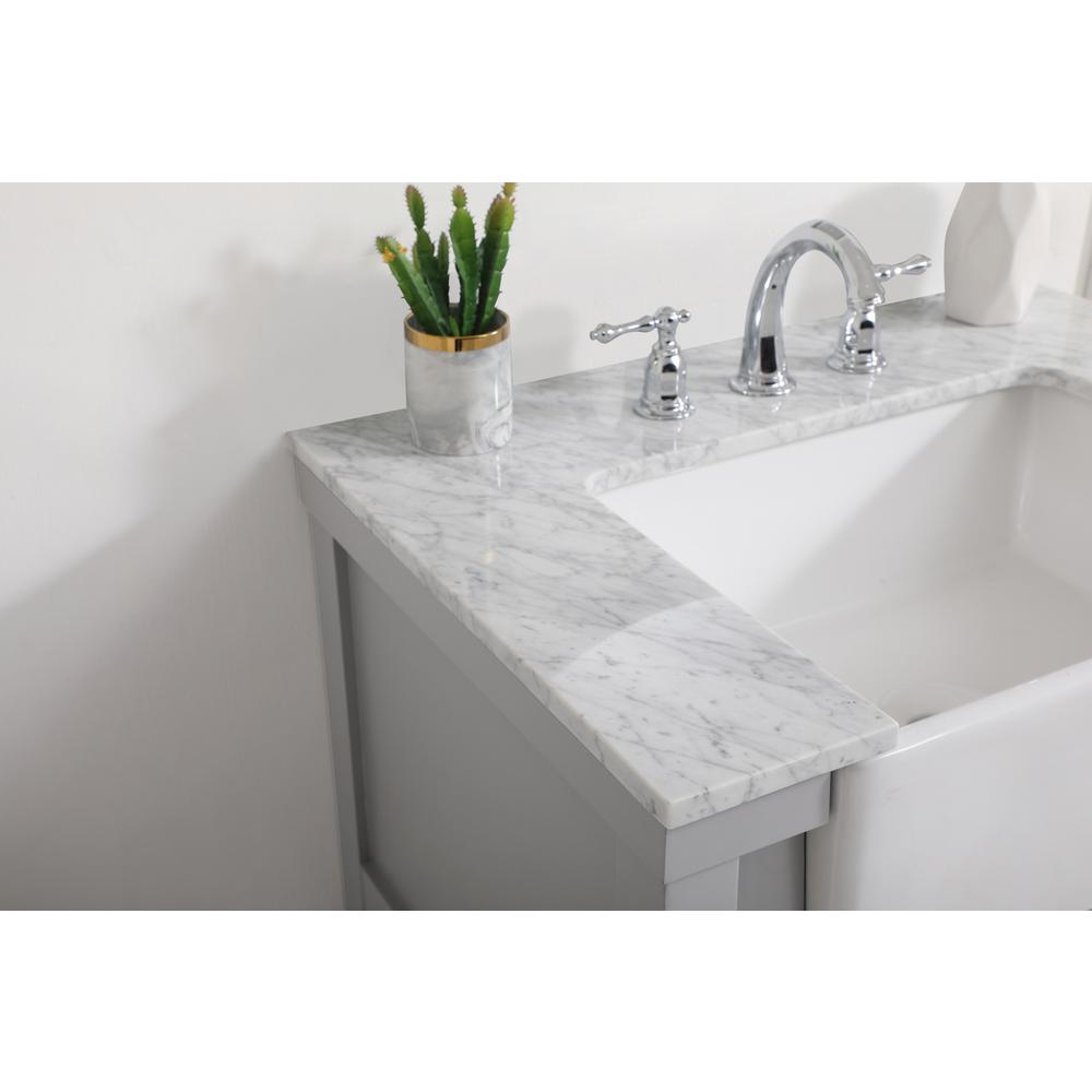 30 inch Single bathroom vanity in grey. Picture 5