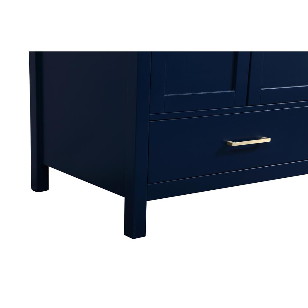 30 inch Single bathroom vanity in blue with backsplash. Picture 13
