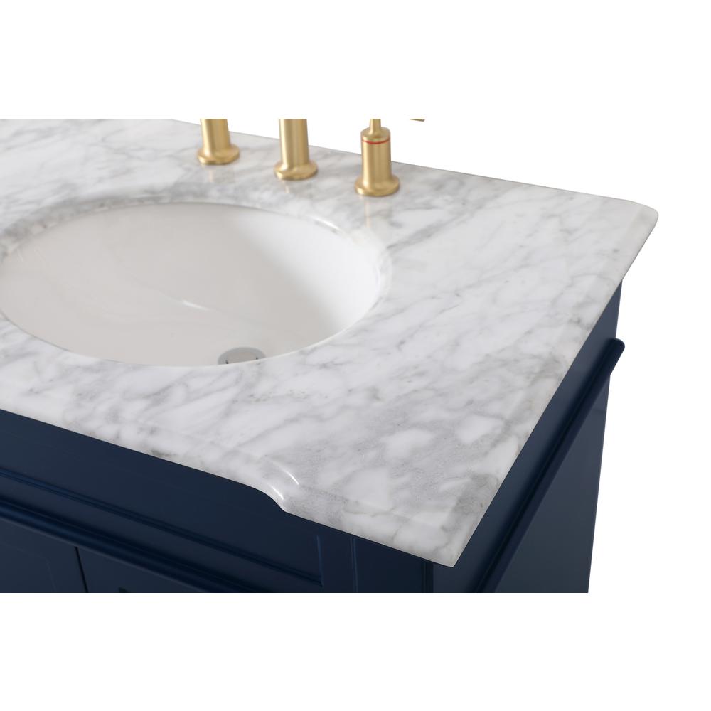 72 inch Double Bathroom Vanity set in Blue. Picture 11