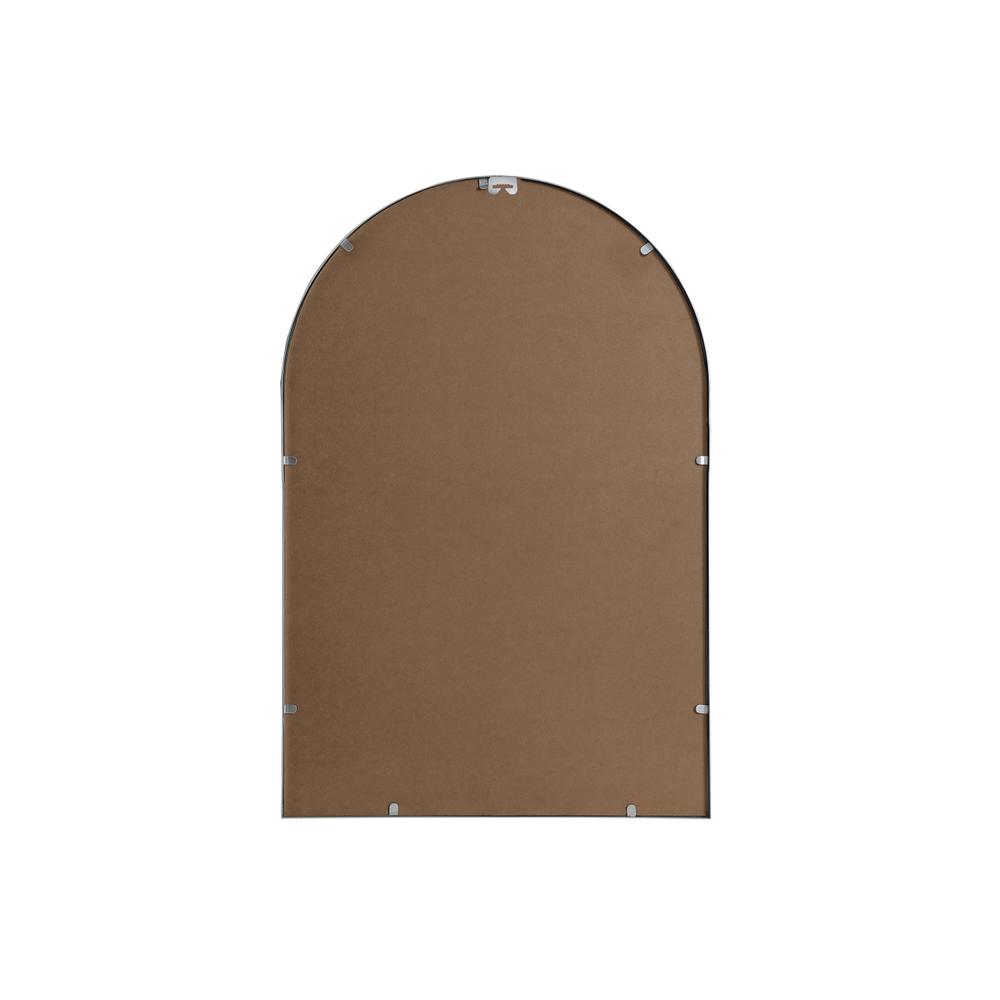 Metal Frame Arch Mirror 24x36 Inch in Silver. Picture 8