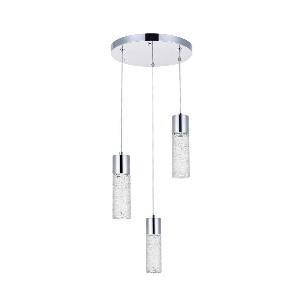 Constellation 3 light Chrome LED Pendant. Picture 8