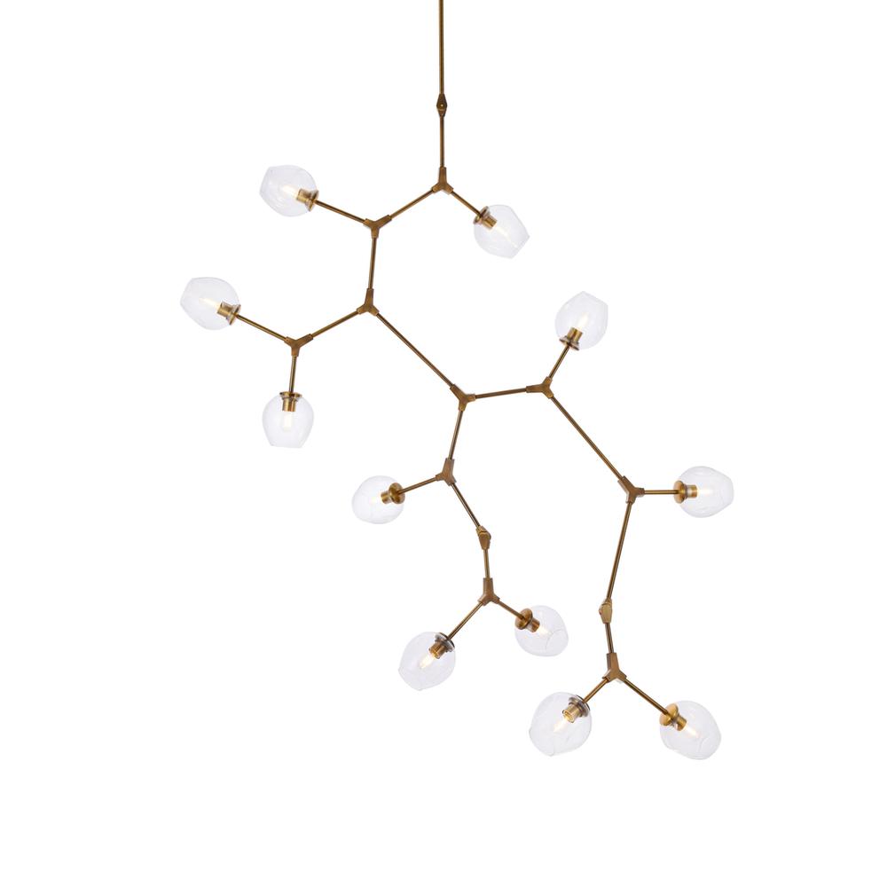Cavoli 11 lights brass chandelier. Picture 2