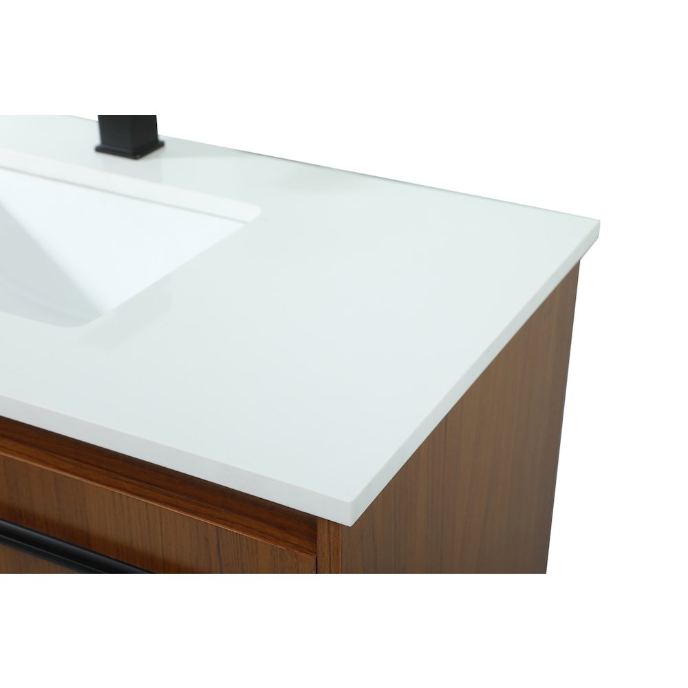 36 Inch Single Bathroom Vanity In Teak. Picture 12