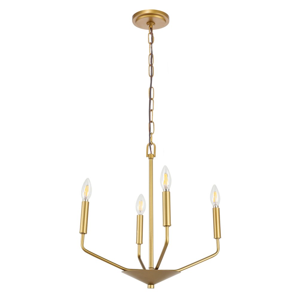 Enzo 4 Light Brass Pendant. Picture 6