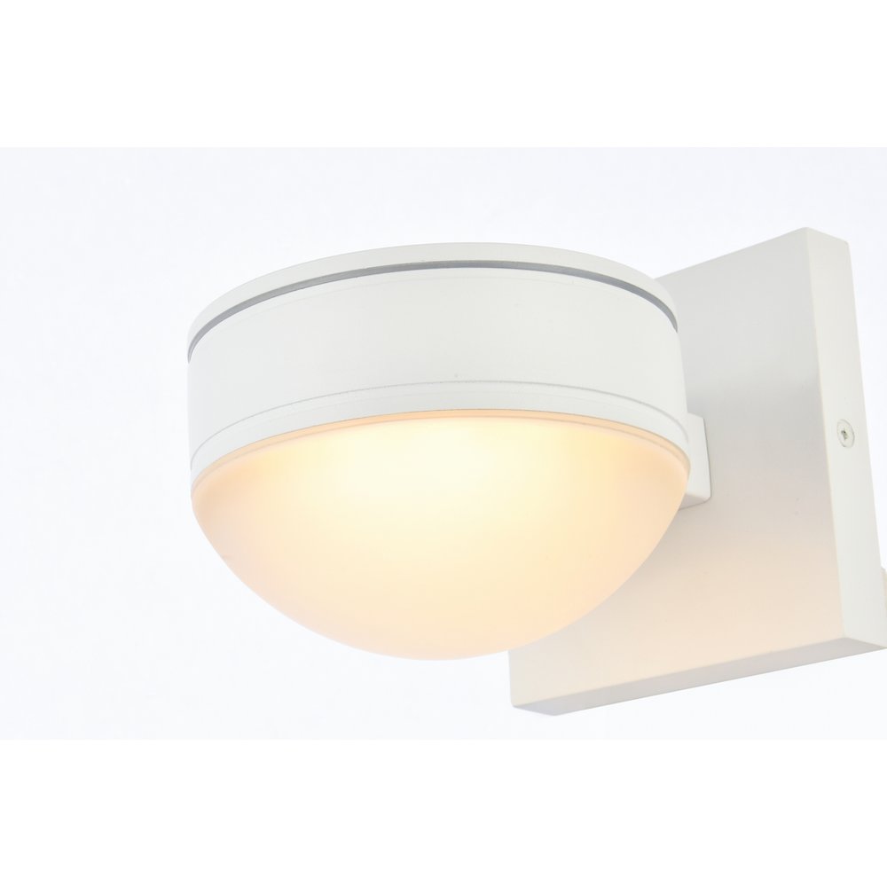 Raine Integrated Led Wall Sconce In White. Picture 3