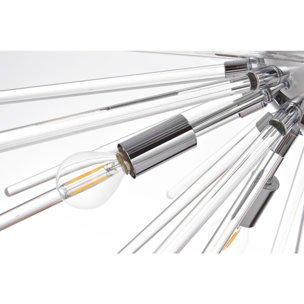 Sienna 36 inch crystal rod pendant in chrome. Picture 5