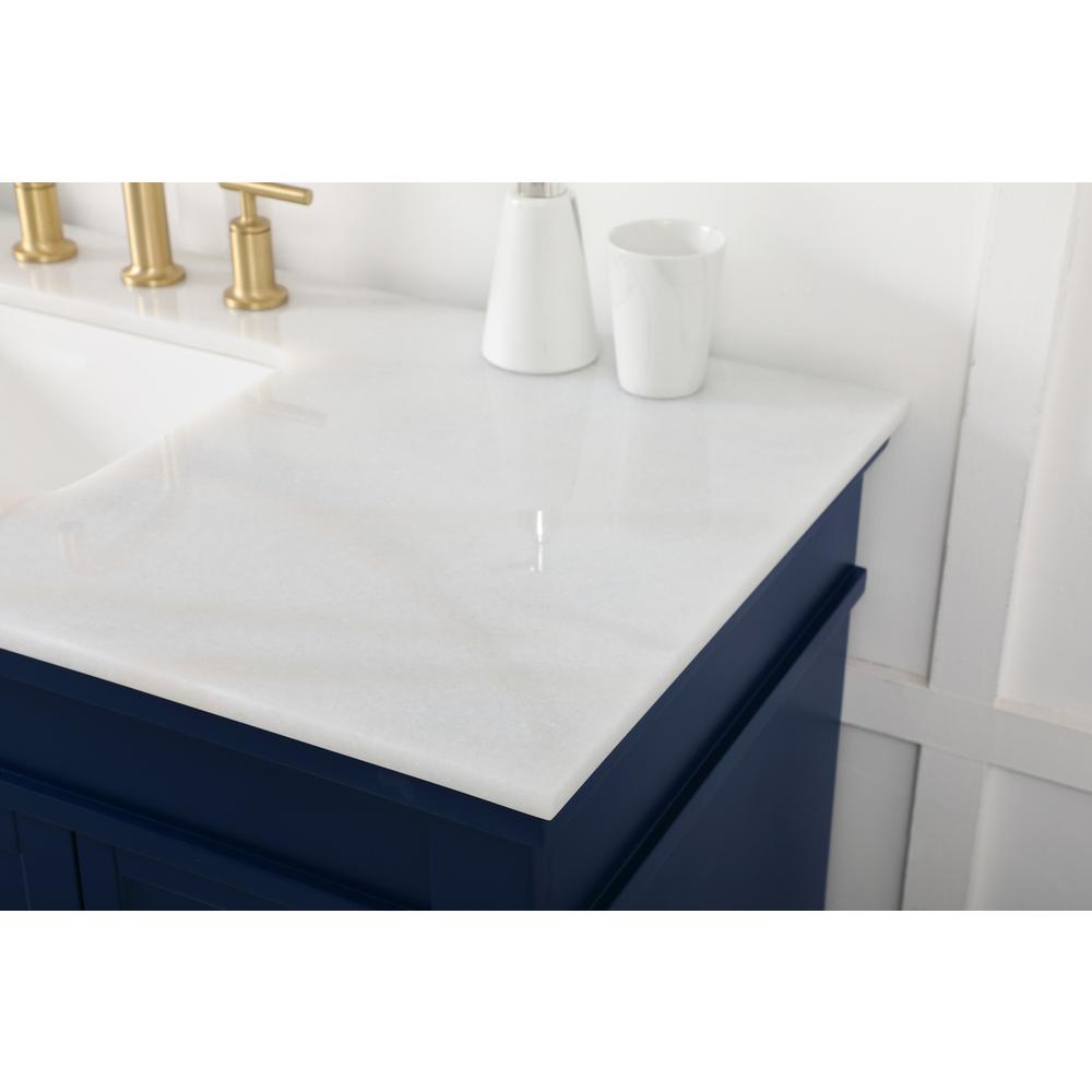48 inch Single bathroom vanity in blue. Picture 5