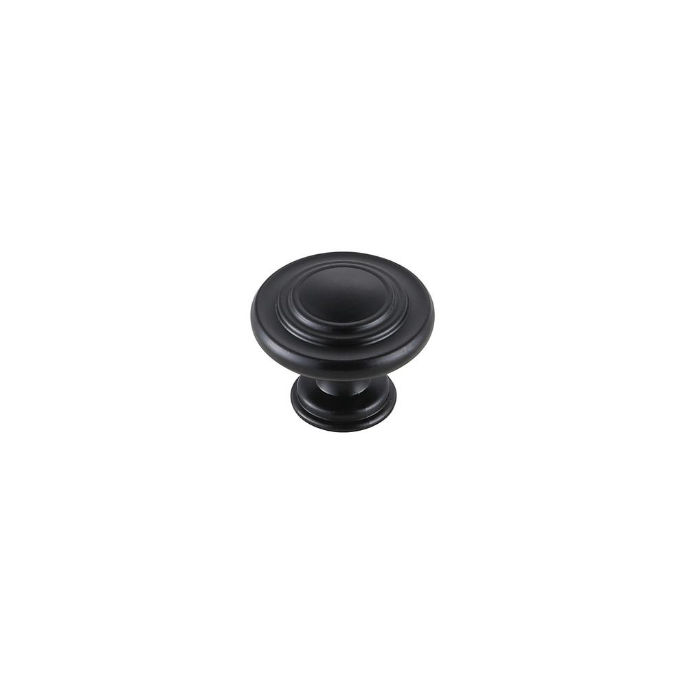 Minu 1.3" Diameter Matte Black Mushroom Knob Multipack (Set of 10). Picture 3