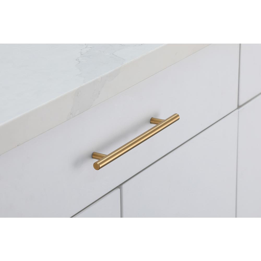 Quinn 6-5/16" Center to Center Brass Bar Pull Multipack (set of 10). Picture 2