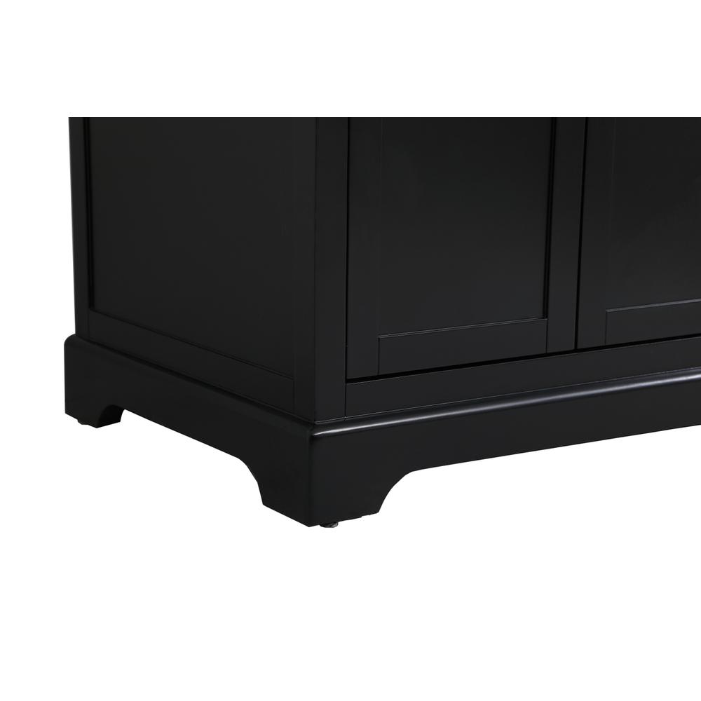 42 inch Single bathroom vanity in black with backsplash. Picture 13