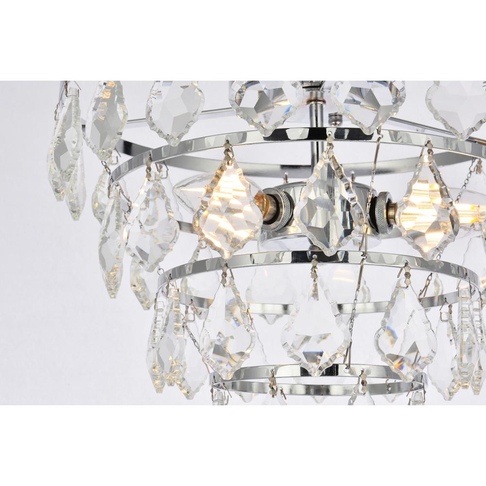 Ella 16 inch flush mount in chrome. Picture 4