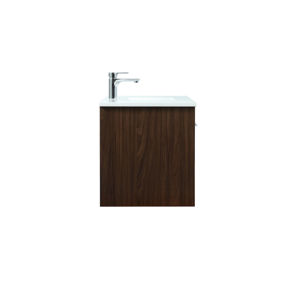 36 Inch Single Bathroom Vanity In Walnut. Picture 15