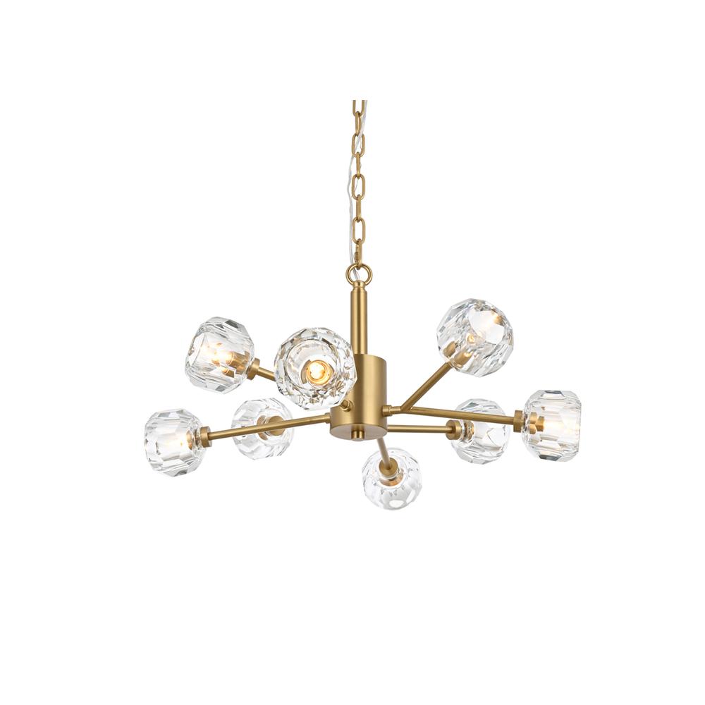Graham 8 Light Pendant in Gold. Picture 2