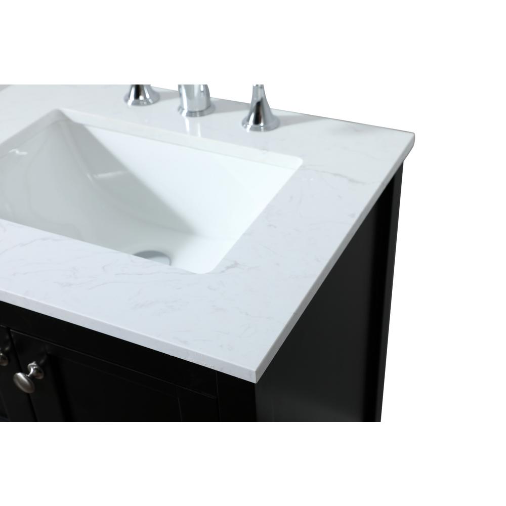24 inch Single bathroom vanity in black. Picture 11