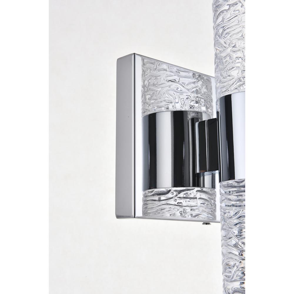Vega 6 light Chrome LED Wall Sconce. Picture 9