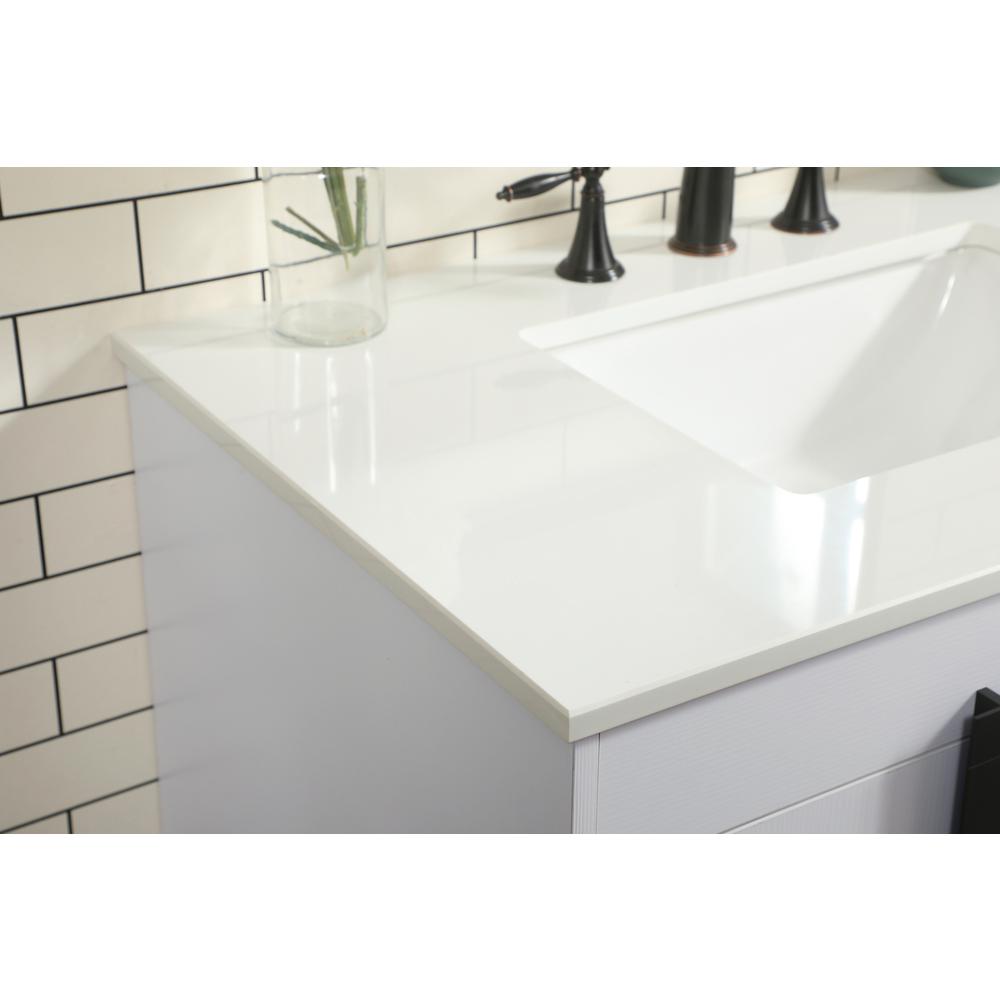 36 inch Single bathroom vanity in white. Picture 5